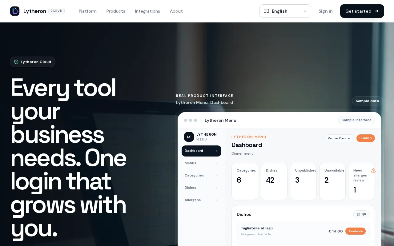 Lytheron Cloud business platform